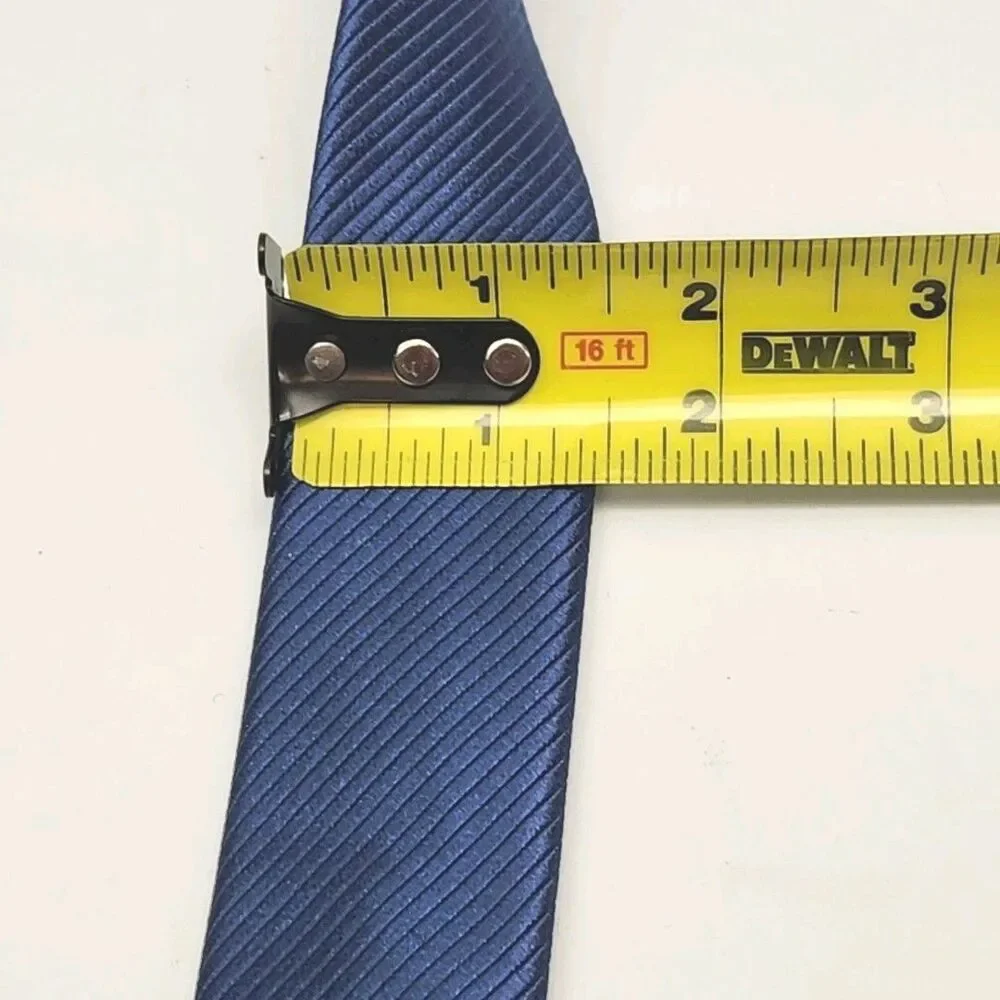 Jacob Alexander Tie Men's Necktie 100% Silk Blue Handmade Classic Preppy